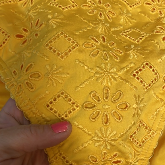 Kate spade eyelet floral cut out print halter neck swimsuit - Picture 2 of 9